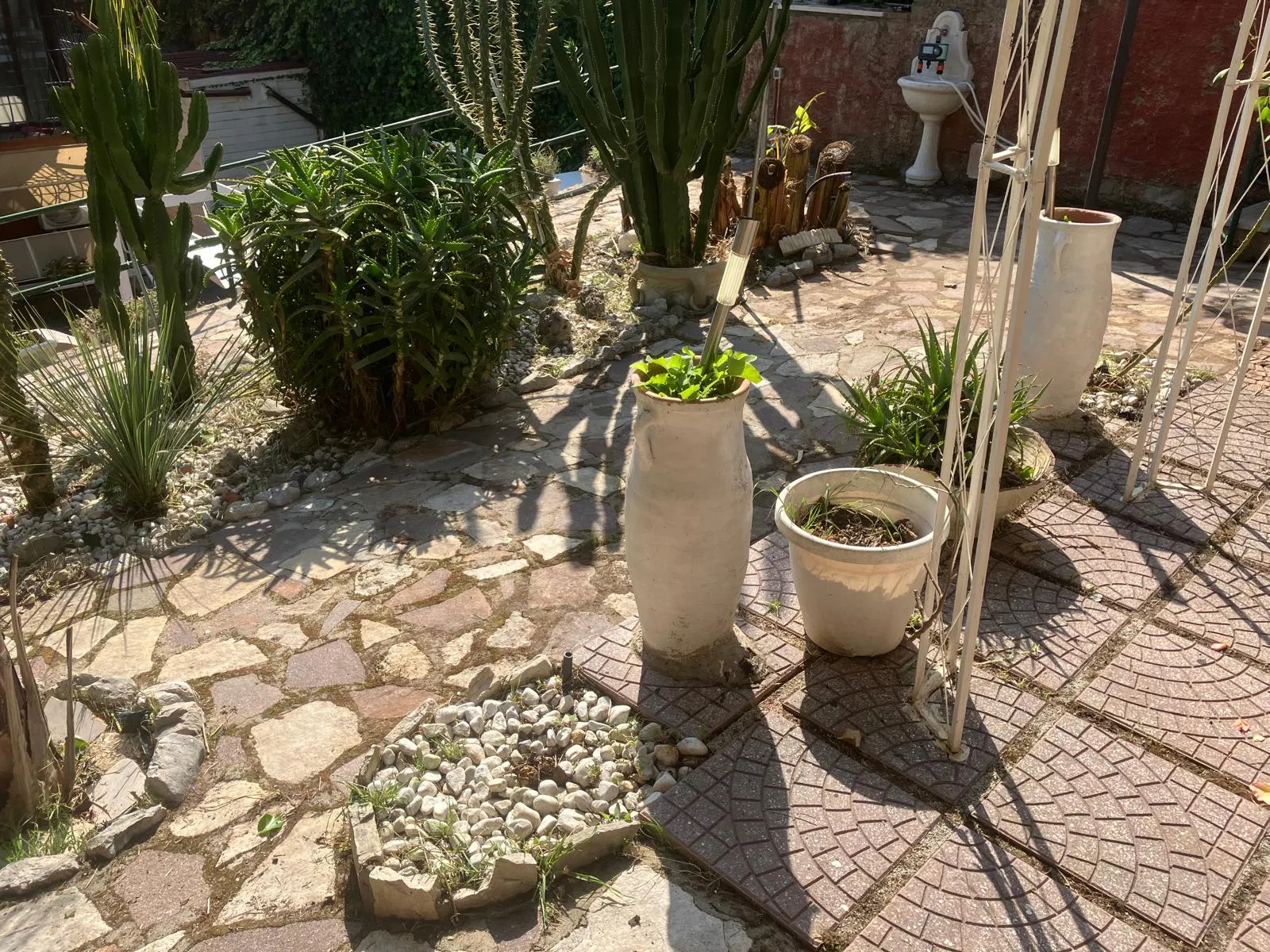Pulizia e riqualifica giardino con gazebo e arredi, Roma — foto 3