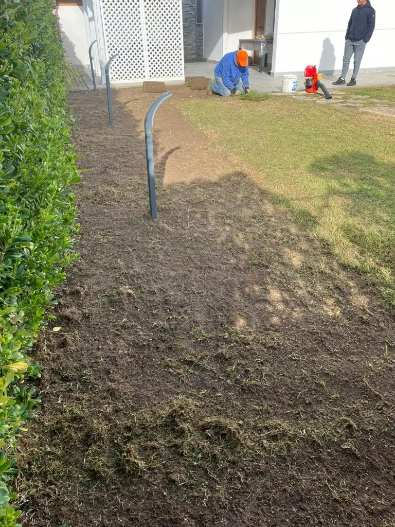 Rifacimento prato, Villa privata — foto 2